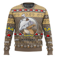 Hooktab Pokemon Gen 1 Marowak Ugly Christmas Sweater