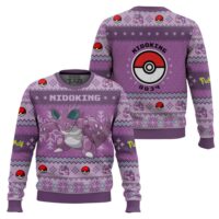 Hooktab Pokemon Gen 1 Nidoking Ugly Christmas Sweater