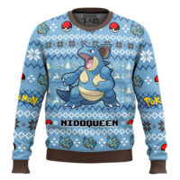 Hooktab Pokemon Gen 1 Nidoqueen Ugly Christmas Sweater
