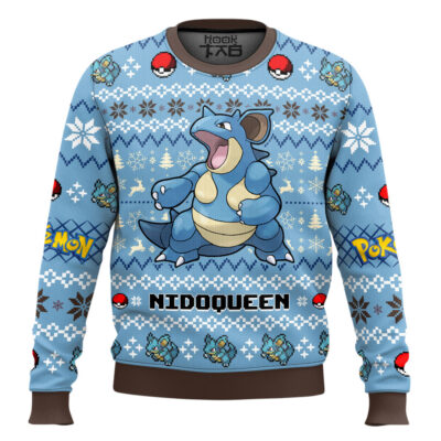 Pokemon Gen 1 Nidoqueen Ugly Christmas Sweater