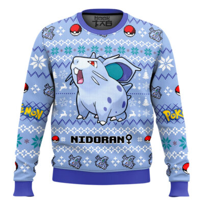 Pokemon Gen 1 Nidoran♀ Ugly Christmas Sweater
