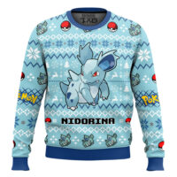 Hooktab Pokemon Gen 1 Nidorina Ugly Christmas Sweater