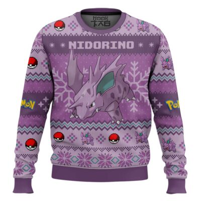Pokemon Gen 1 Nidorino Ugly Christmas Sweater