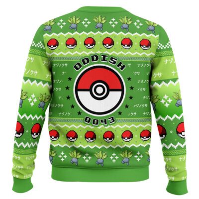 Hooktab Pokemon Gen 1 Oddish Ugly Christmas Sweater