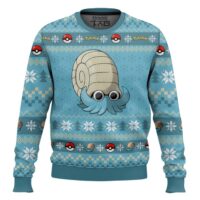 Hooktab Pokemon Gen 1 Omanyte Ugly Christmas Sweater