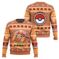 Hooktab Pokemon Gen 1 Paras Ugly Christmas Sweater