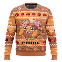 Hooktab Pokemon Gen 1 Paras Ugly Christmas Sweater