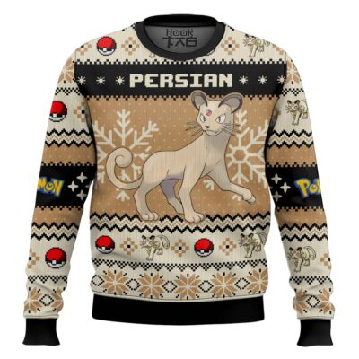 Pokemon Gen 1 Persian Ugly Christmas Sweater