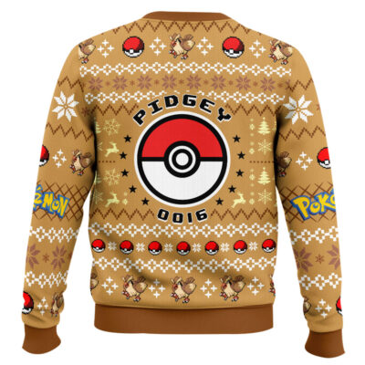 Hooktab Pokemon Gen 1 Pidgey Ugly Christmas Sweater