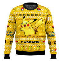 Hooktab Pokemon Gen 1 Pikachu Ugly Christmas Sweater