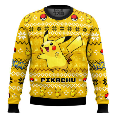 Pokemon Gen 1 Pikachu Ugly Christmas Sweater