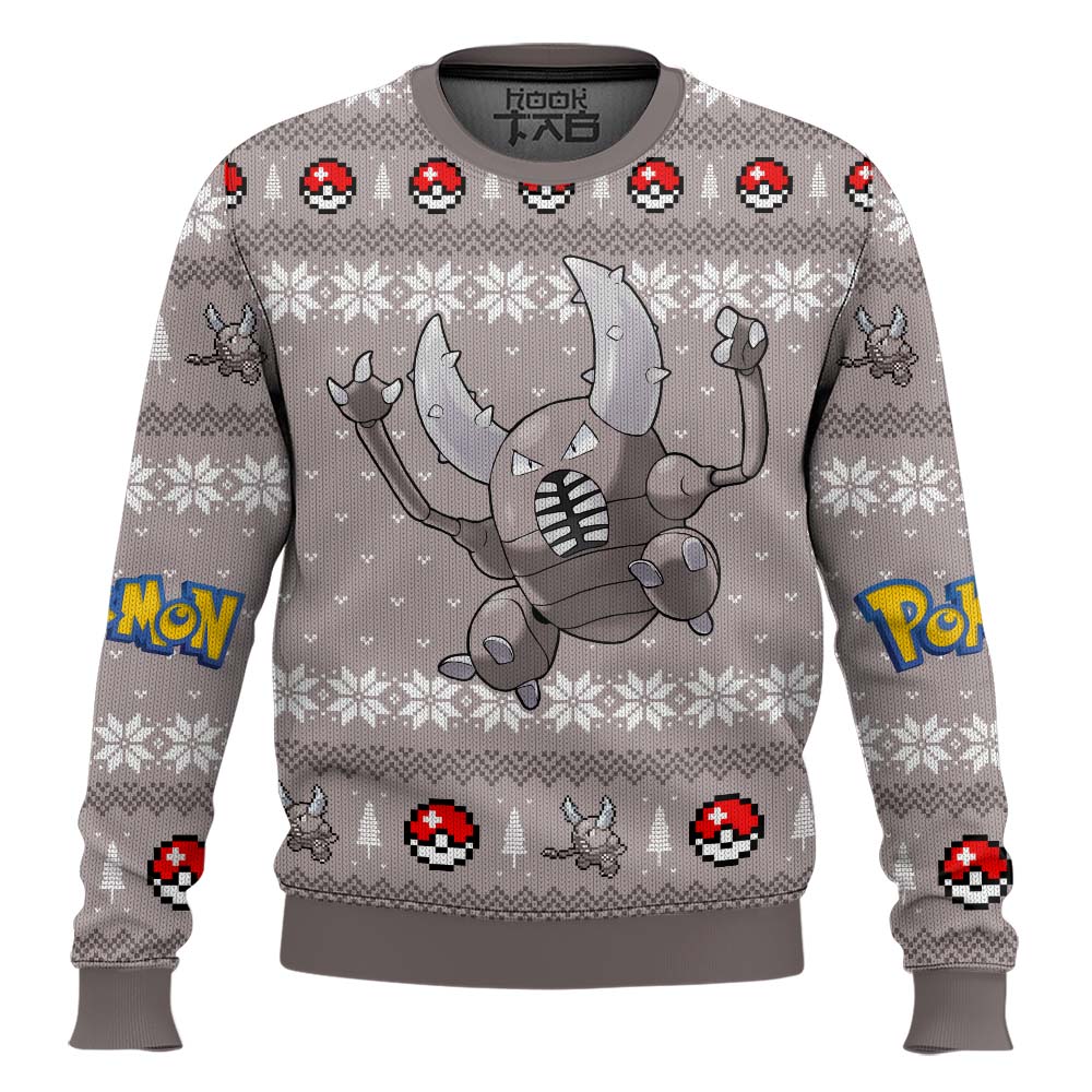 Hooktab Pokemon Gen 1 Pinsir Ugly Christmas Sweater Hooktab Pokemon Gen 1 Pinsir Ugly Christmas Sweater