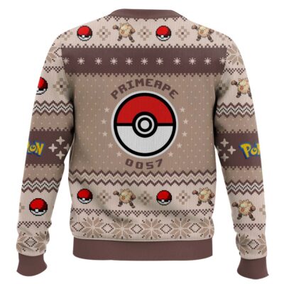 Hooktab Pokemon Gen 1 Primeape Ugly Christmas Sweater