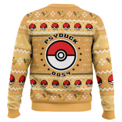 Hooktab Pokemon Gen 1 Psyduck Ugly Christmas Sweater