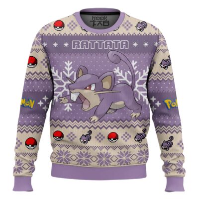Pokemon Gen 1 Rattata Ugly Christmas Sweater