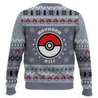 Hooktab Pokemon Gen 1 Rhyhorn Ugly Christmas Sweater