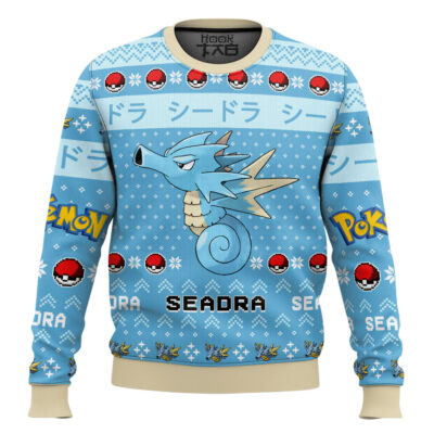 Pokemon Gen 1 Seadra Ugly Christmas Sweater