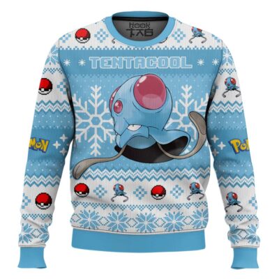 Pokemon Gen 1 Tentacool Ugly Christmas Sweater