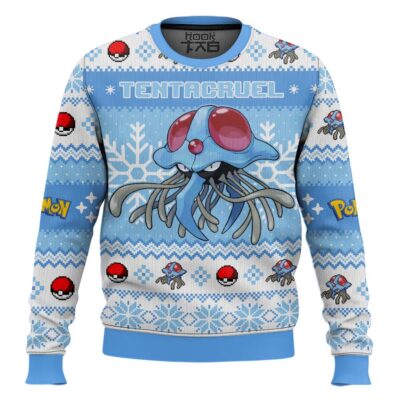 Pokemon Gen 1 Tentacruel Ugly Christmas Sweater