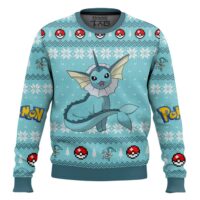 Hooktab Pokemon Gen 1 Vaporeon Ugly Christmas Sweater