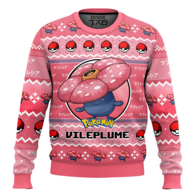 Pokemon Gen 1 Vileplume Ugly Christmas Sweater