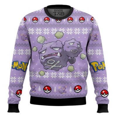 Pokemon Gen 1 Weezing Ugly Christmas Sweater