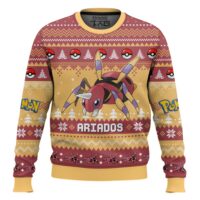 Hooktab Pokemon Gen 2 Ariados Ugly Christmas Sweater