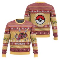 Hooktab Pokemon Gen 2 Ariados Ugly Christmas Sweater
