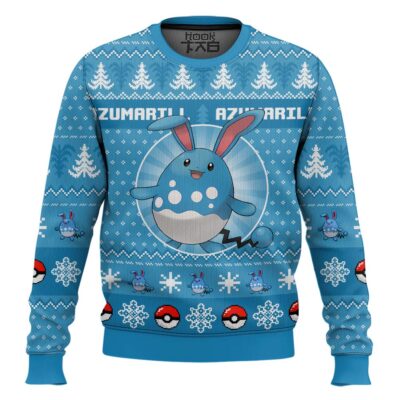 Pokemon Gen 2 Azumarill Ugly Christmas Sweater