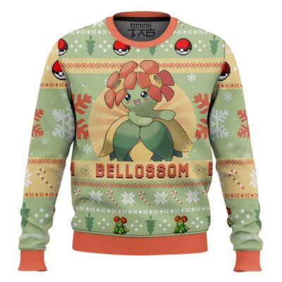 Pokemon Gen 2 Bellossom Ugly Christmas Sweater