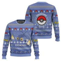 Hooktab Pokemon Gen 2 Chinchou Ugly Christmas Sweater