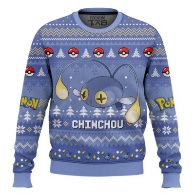 Pokemon Gen 2 Chinchou Ugly Christmas Sweater