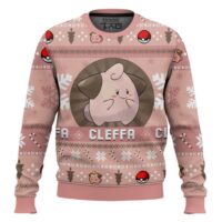 Hooktab Pokemon Gen 2 Cleffa Ugly Christmas Sweater