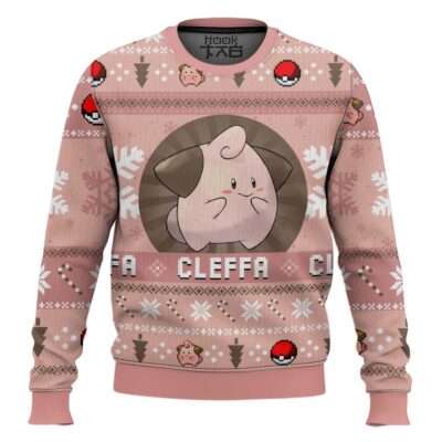 Pokemon Gen 2 Cleffa Ugly Christmas Sweater