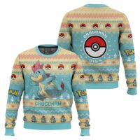 Hooktab Pokemon Gen 2 Croconaw Ugly Christmas Sweater