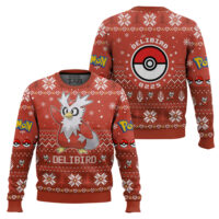 Hooktab Pokemon Gen 2 Delibird Ugly Christmas Sweater