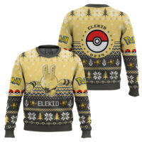 Hooktab Pokemon Gen 2 Elekid Ugly Christmas Sweater