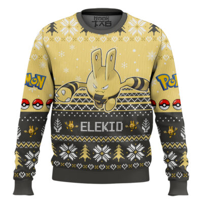 Pokemon Gen 2 Elekid Ugly Christmas Sweater