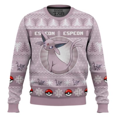 Pokemon Gen 2 Espeon Ugly Christmas Sweater