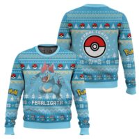 Hooktab Pokemon Gen 2 Feraligatr Ugly Christmas Sweater