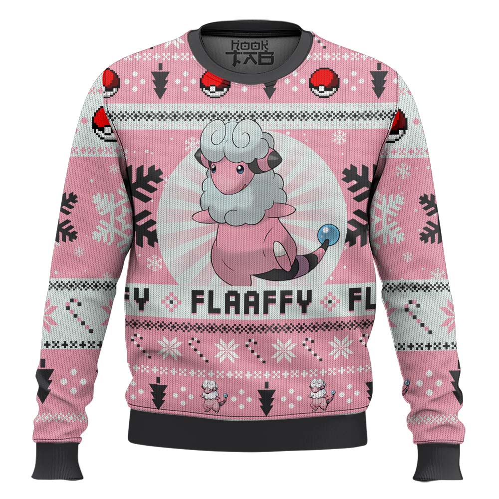 Hooktab Pokemon Gen 2 Flaaffy Ugly Christmas Sweater Hooktab Pokemon Gen 2 Flaaffy Ugly Christmas Sweater