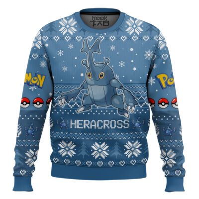 Pokemon Gen 2 Heracross Ugly Christmas Sweater