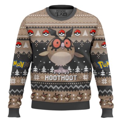 Pokemon Gen 2 Hoothoot Ugly Christmas Sweater