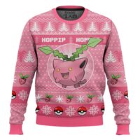Hooktab Pokemon Gen 2 Hoppip Ugly Christmas Sweater