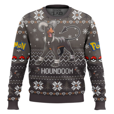Pokemon Gen 2 Houndoom Ugly Christmas Sweater