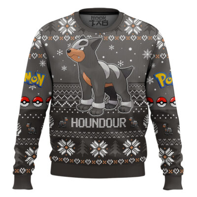 Pokemon Gen 2 Houndour Ugly Christmas Sweater