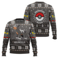 Hooktab Pokemon Gen 2 Houndour Ugly Christmas Sweater