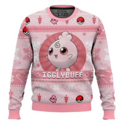 Pokemon Gen 2 Igglybuff Ugly Christmas Sweater