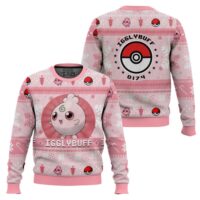 Hooktab Pokemon Gen 2 Igglybuff Ugly Christmas Sweater