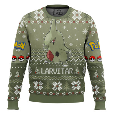 Pokemon Gen 2 Larvitar Ugly Christmas Sweater